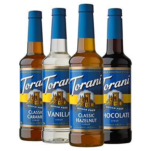 Torani Sugar-Free Syrup Variety Pack, 25.4 oz (4-Pack)