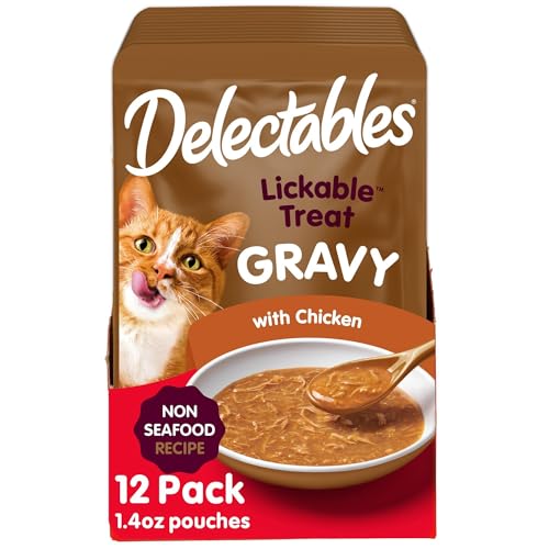 Hartz Chicken Gravy Cat Treats, 12-Pack, 1.4 oz