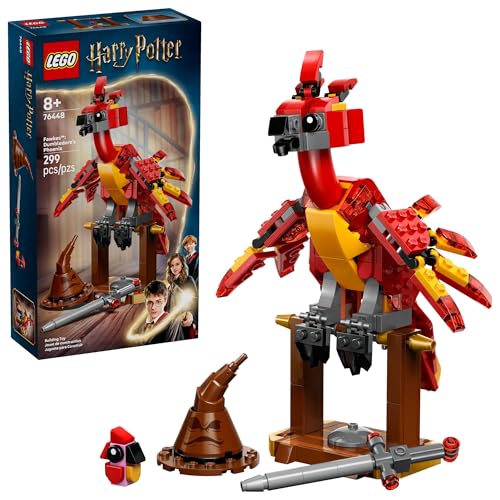 LEGO Harry Potter Fawkes Phoenix Toy for Ages 8+