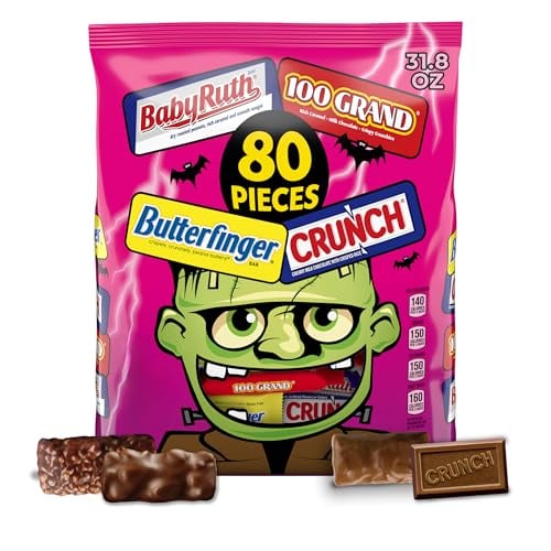 Assorted Mini Candy Bars, Bulk Pack, 80 Count, 32.1 oz