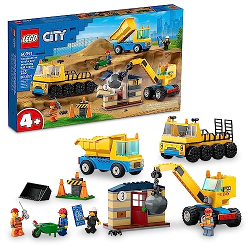 LEGO City Construction Set: Trucks, Crane, House & Minifigures
