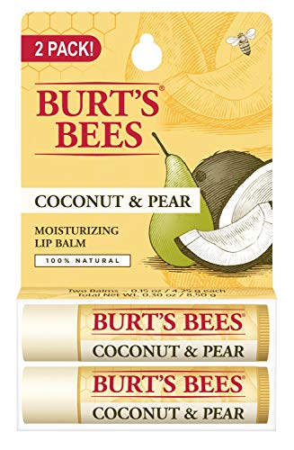 Burt’s Bees Coconut & Pear Lip Balm, 2 Pack