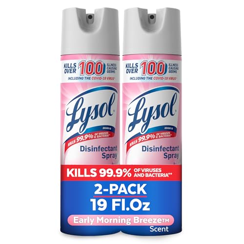 Lysol Disinfectant Spray, Early Morning Breeze, 19oz, 2 Pack