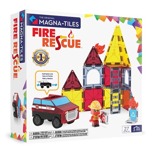 MAGNA-TILES Fire Rescue 27-Piece Magnetic Set