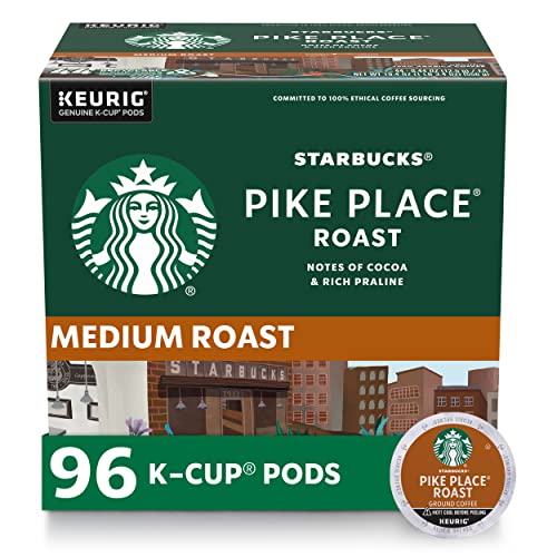 Starbucks Pike Place Medium Roast K-Cups, 96 Pods