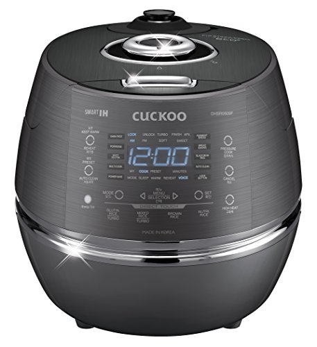CUCKOO 6-Cup Induction Rice Cooker, 21 Menus, Voice Guide