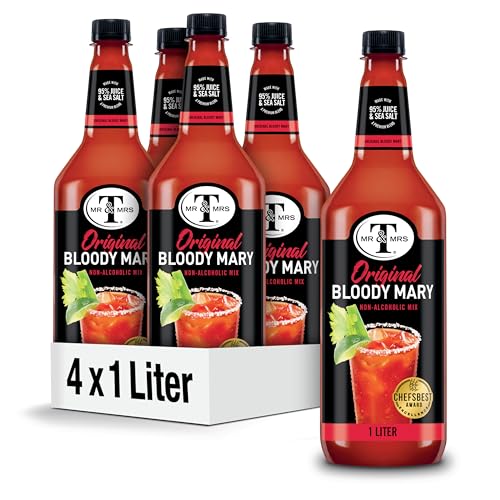 Mr & Mrs T Bloody Mary Mix, 1L (Pack of 4)