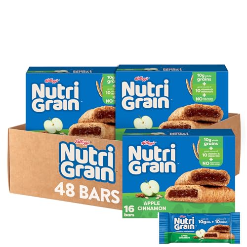 Nutri-Grain Apple Cinnamon Breakfast Bars, 48 Pack