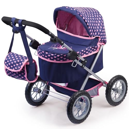 Bayer Design Trendy Blue/Pink Baby Doll Pram