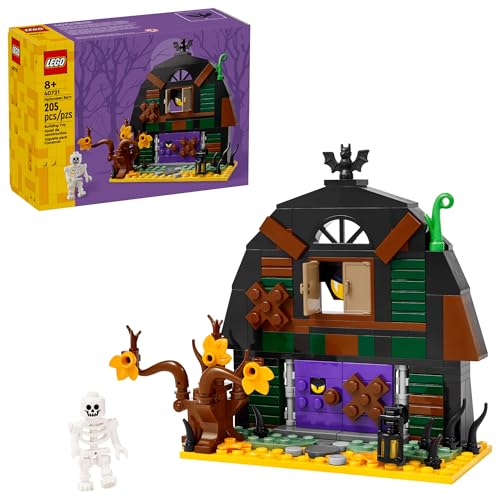 LEGO Halloween Barn Toy with Skeleton Minifigure, Ages 9+