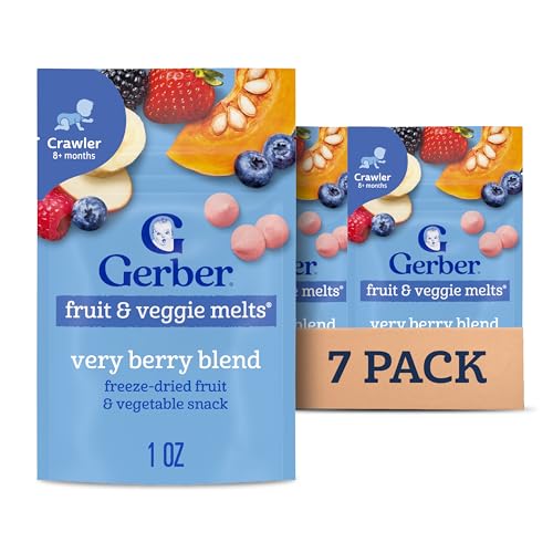 Gerber Stage 3 Very Berry Fruit & Veggie Melts, 7PK