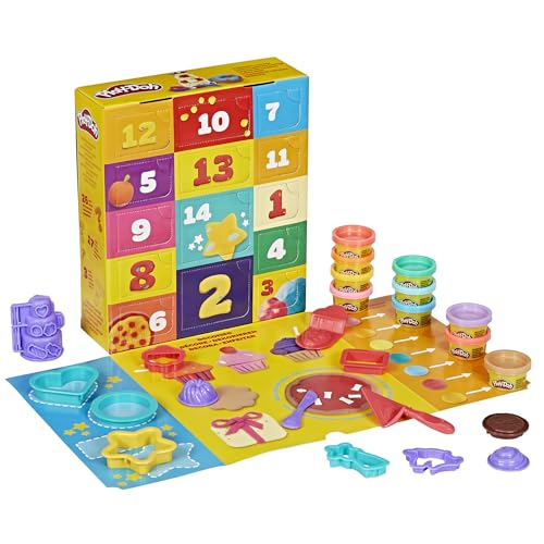 Play-Doh Advent Calendar: 26 Accessories, 17 Colors, 3+ Years