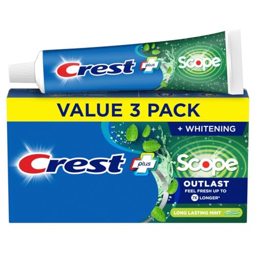 Crest Whitening Toothpaste, Mint, Triple Pack (3 x 5.4 oz)