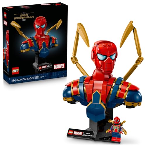LEGO Iron Spider-Man Bust Building Kit for Adults