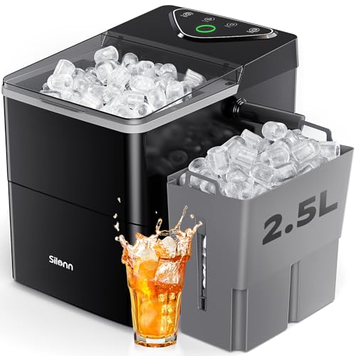 Silonn Countertop Ice Maker, 9 Cubes in 6 Mins, Self-Cleaning