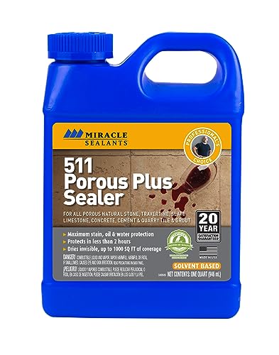 Miracle Sealants 511 Porous Plus Stone & Tile Sealer, Quart