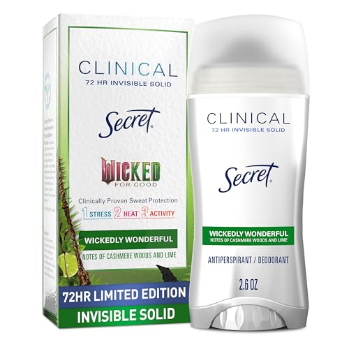 Secret Clinical Strength Deodorant, 72hr Protection, Cashmere Woods & Lime, 2.6 oz