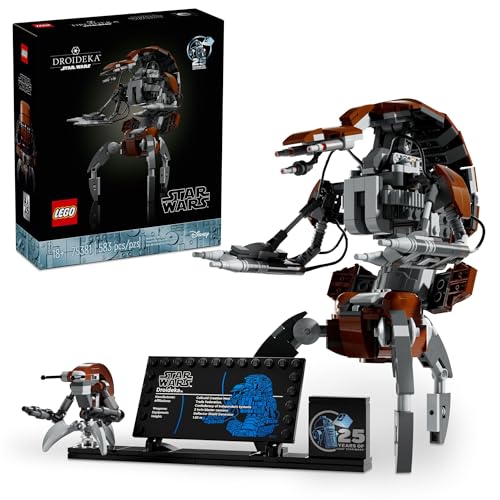 LEGO Star Wars Droideka Model, Collectible Droid Figure, 75381