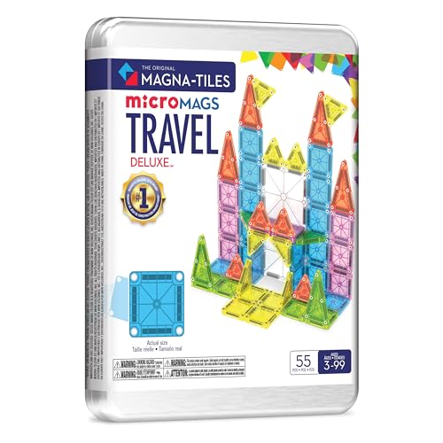 MAGNA-TILES microMAGS Deluxe 55-Piece Magnetic Construction Set