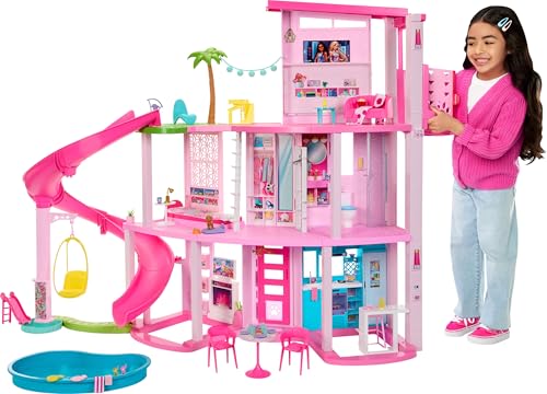 Barbie Dreamhouse with Pool, Slide, Elevator & Pet Areas
