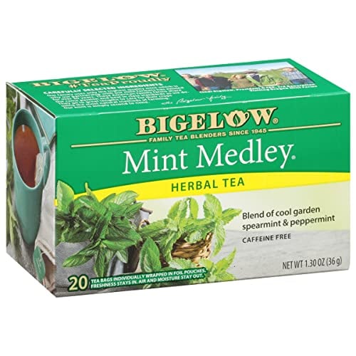 Bigelow Mint Medley Herbal Tea, 120 Bags (Caffeine Free)