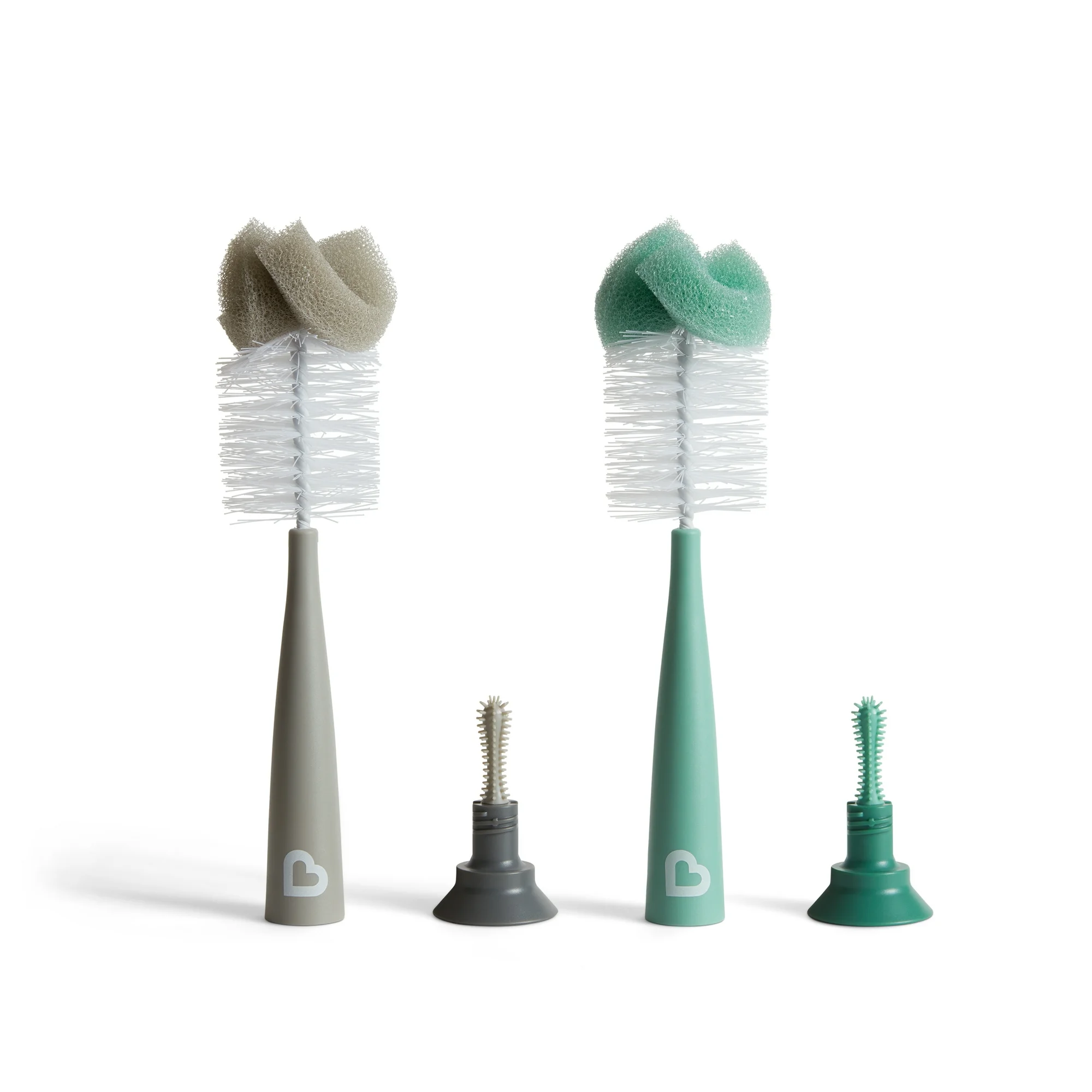 Munchkin Sponge Bottle Brush, 2 Pack, Sage