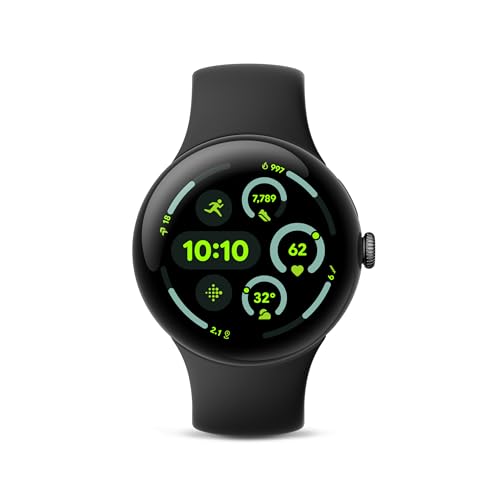 Google Pixel Watch 3 – 45mm, 2024 Model, Matte Black, Wi-Fi