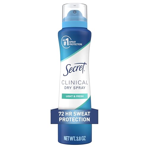 Secret Clinical Dry Spray Deodorant, 72hr Protection, 3.8 oz