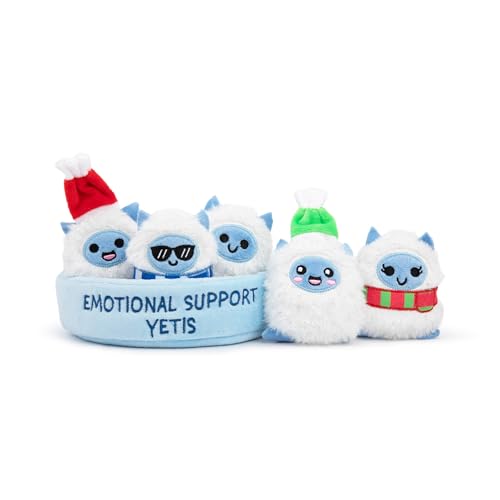 WHAT DO YOU MEME? Emotional Support Yeti Plush Set, Cute Gift