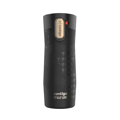 Contigo x Ally Love 16oz Insulated Travel Mug, Spill-proof, Licorice
