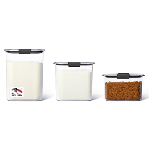 Rubbermaid Brilliance BPA-Free Storage Set, 3 Clear Containers