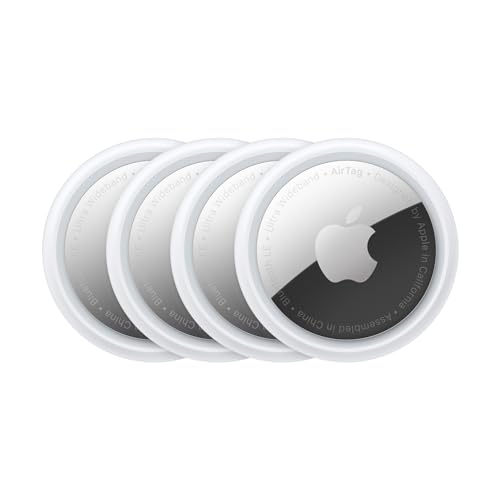 Apple AirTag 4 Pack: Track Keys, Wallet, Luggage & More