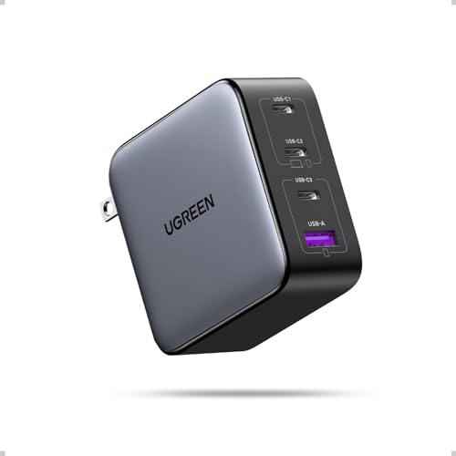UGREEN 100W GaN 4-Port Compact USB C Charger for Laptops