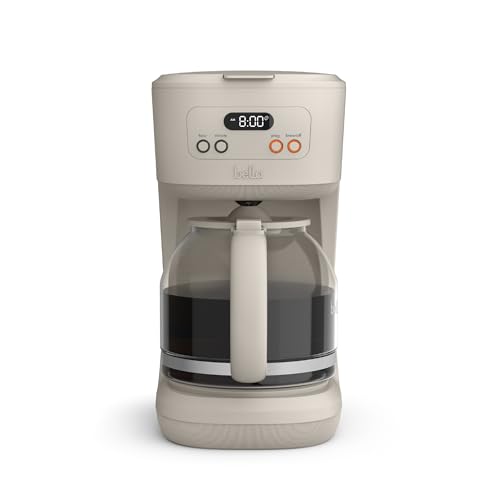 BELLA 12-Cup Programmable Coffee Maker with LCD, Auto Shutoff