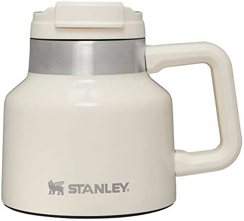STANLEY 20 oz Insulated Mug with Flip Lid, Cream Gloss