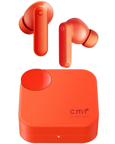 CMF Buds 2a Wireless Earbuds, 42dB ANC, 12.4mm Driver, Orange