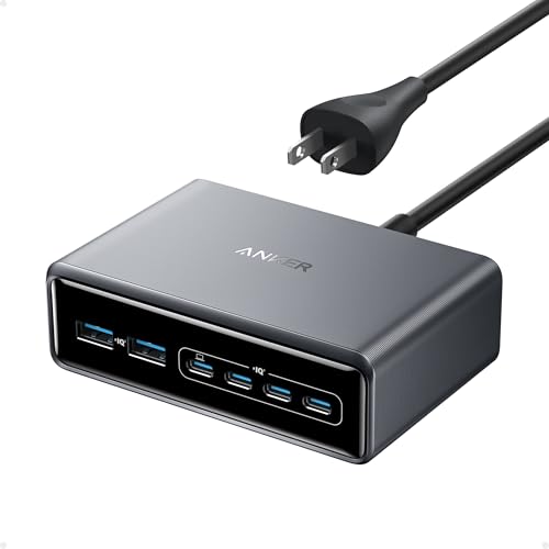 Anker 200W 6-Port GaN Charger for Multiple Devices