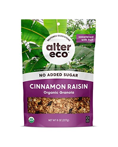 Alter Eco Organic Cinnamon Raisin Granola, Vegan, No Additives