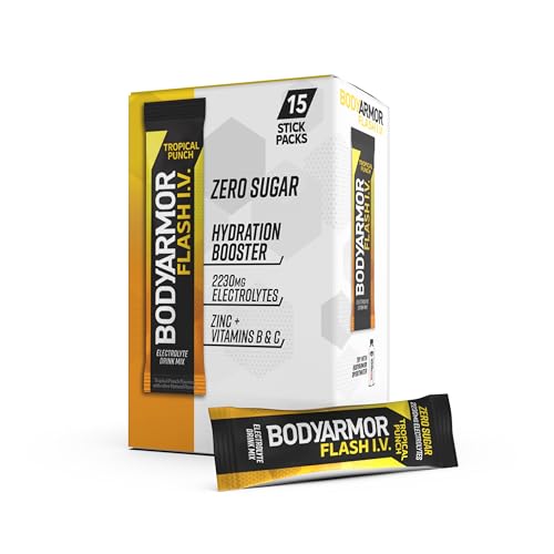 BODYARMOR Tropical Punch Electrolyte Drink Mix – 15 Packets