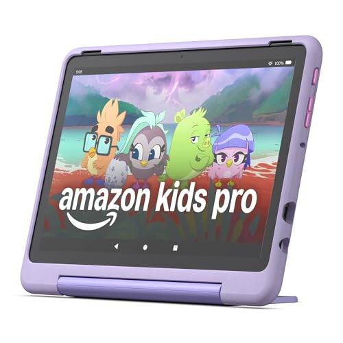 Fire HD 10 Kids Pro Tablet, Ages 6-12, 32GB, Happy Day Edition