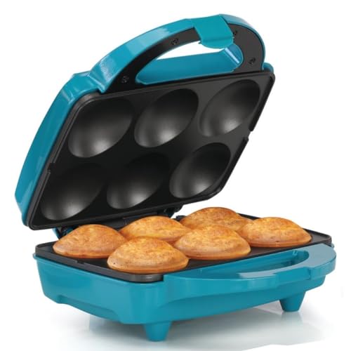 Holstein Teal 6-Cupcake Non-Stick Electric Maker Machine