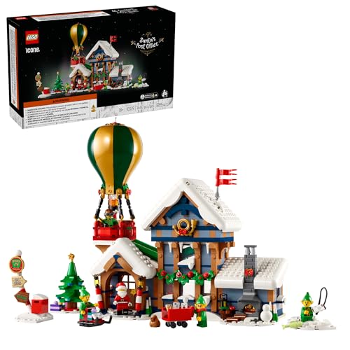 LEGO Icons Santa’s Post Office Set – Christmas Village Decor