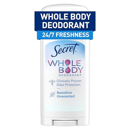 Secret Unscented Aluminum-Free Deodorant, 72 HR Protection, 2.4 oz