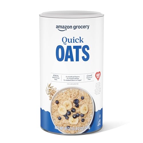 Amazon Quick Cook Oats, 18 Oz (Packaging May Vary)