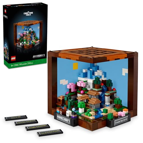 LEGO Minecraft Crafting Table Set with Figures, 21265