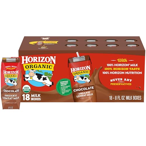 Horizon Organic 1% Chocolate Milk Boxes, 8oz, 18 Pack