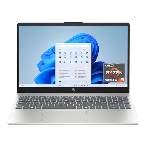 HP 15.6″ Laptop, Ryzen 3, 8GB RAM, 128GB SSD, Silver