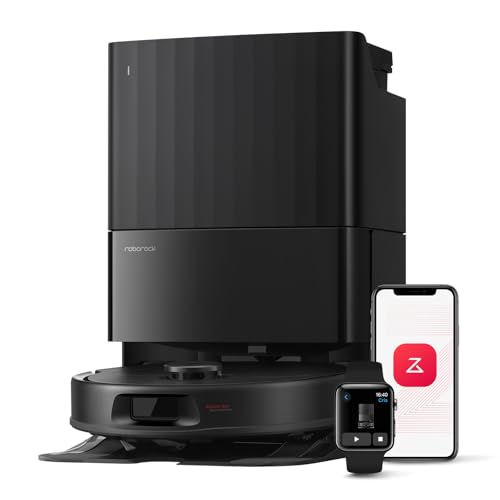 Roborock Qrevo Robot Vacuum & Mop, 8000Pa, Smart Features, Black