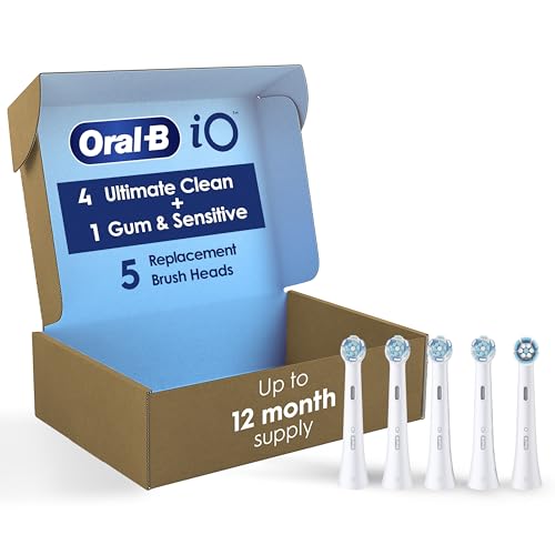 Oral-B iO Replacement Brush Heads, 5 Pack, Ultimate Clean