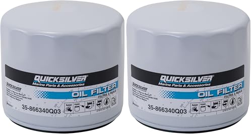 Quicksilver Mercury Oil Filter for MerCruiser Engines (2-Pack)